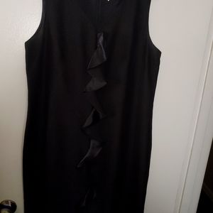 Jessica Howard Black Dress with Ruffle